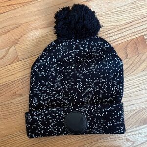 Valorant branded Black and White Kids Pom-Pom Beanie